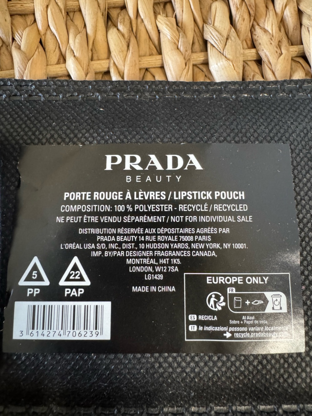 NWT Prada Yellow Banana Print Lipstick Pouch - Picture 5 of 5